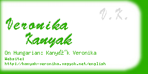 veronika kanyak business card